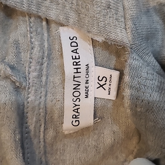 Brand new women's XS gray Grayson Threads thin long sleeved top - Picture 2 of 5